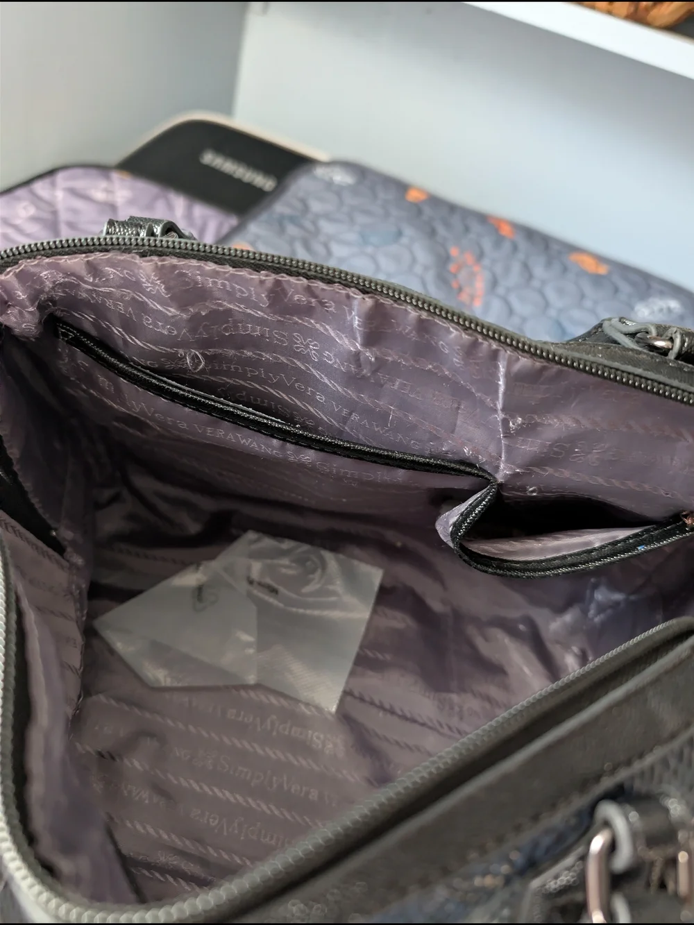 Designer Bag - Quilted Leather Look
